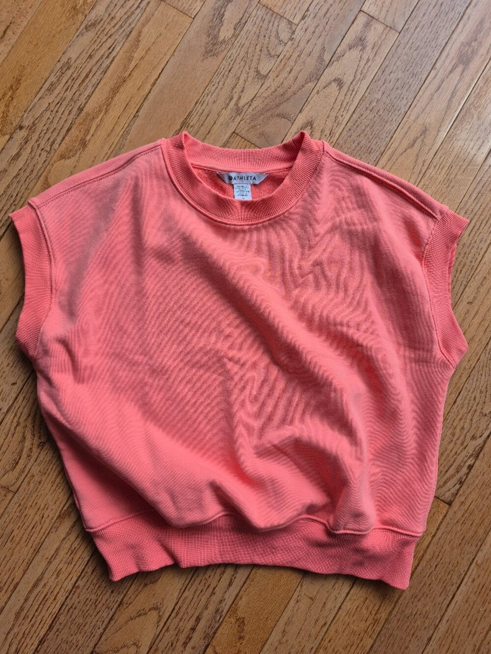 Athleta Heavyweight Terry Dolman Tee Mimosa Pink S - Picture 2 of 10